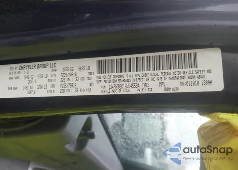 2011 Jeep Liberty Renegade from USA, damaged, VIN 1J4PN3GK1BW545594